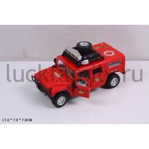 ДЖИП ИНЕРЦ. СВЕТ+ЗВУК, ОТКРЫВ. ДВЕРИ 9100-D В РУСС. КОР. 17*7*7СМ в кор.2*18шт ― Luckfamily.ru