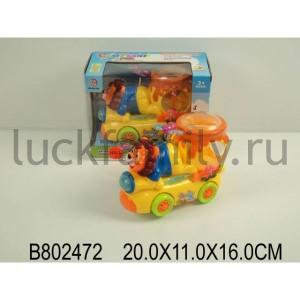 ПАРОВОЗ МУЛЬТЯШНЫЙ НА БАТ. СВЕТ+ЗВУК 2907 В КОР. 20*11*16СМ в кор.2*30шт ― Luckfamily.ru