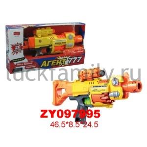 БЛАСТЕР НА БАТ. С МЯГКИМИ ПАТРОНАМИ ZYC-0353 В РУСС. КОР. 47*9*25СМ в кор.2*12шт ― Luckfamily.ru