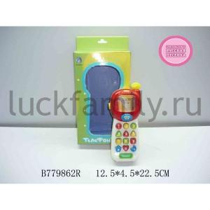СОТОВЫЙ ТЕЛЕФОН НА БАТ. СВЕТ+ЗВУК, РУССИФИЦ. 91021 В РУСС. КОР. 13*5*23СМ в кор.2*48шт ― Luckfamily.ru
