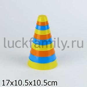 ЗАНИМАТЕЛЬНАЯ ПИРАМИДКА (10 ЭЛ), H=175СМ в кор.17шт ― Luckfamily.ru