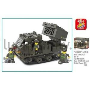 КОНСТРУКТОР ПЛАСТ. ТАНК С ФИГУРКАМИ, 237ДЕТ. В РУСС. КОР. 31*20*5СМ в кор.2*24шт ― Luckfamily.ru