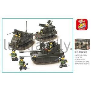 КОНСТРУКТОР ПЛАСТ. ВОЕННАЯ ТЕХНИКА, 609ДЕТ. В РУСС. КОР. 43*33*6СМ в кор.2*10шт ― Luckfamily.ru