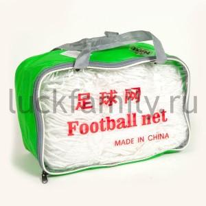 СЕТКА ФУТБОЛЬНАЯ NEXT, ЦВЕТ БЕЛЫЙ В СУМКЕ ПВХ в кор.20шт ― Luckfamily.ru