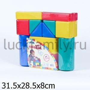 КОНСТРУКТОР "МОЙ ГОРОДОК" 80*80, 13 ЭЛ. в кор.16шт ― Luckfamily.ru