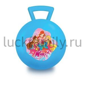 МЯЧ "ИГРАЕМ ВМЕСТЕ" "WINX" 45СМ С РУЧКОЙ, ЦВЕТ В АССОРТ. В ПАК. в кор.48шт ― Luckfamily.ru