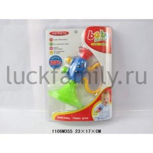 ПОГРЕМУШКА ЦВЕТ В АССОРТ. НА БЛИСТЕРЕ 23*17СМ в кор.96шт ― Luckfamily.ru