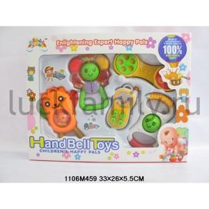 НАБОР ИЗ 5-И ПОГРЕМУШЕК В КОР. 33*26*6СМ в кор.2*30наб ― Luckfamily.ru