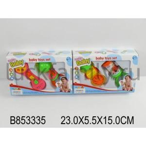 НАБОР ИЗ 2-Х РАЗВИВАЮЩ. ПОГРЕМУШЕК, В АССОРТ. 209-6A1/7A1 НА КАРТ. 23*5*15СМ в кор.2*60наб ― Luckfamily.ru