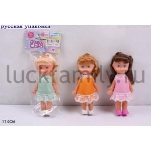 КУКЛА В АССОРТ. 5066 В ПАК. (РУСС. УП.) 17СМ в кор.2*144шт ― Luckfamily.ru