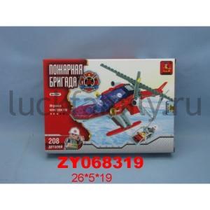 КОНСТРУКТОР ПЛАСТ. "ПОЖАРНАЯ БРИГАДА" 208ДЕТ. 21501 В РУСС. КОР. 26*5*19СМ в кор.2*36шт ― Luckfamily.ru