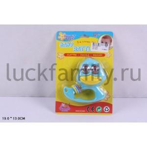 ПОГРЕМУШКА ЦВЕТ В АССОРТ. 10801/12 НА БЛИСТЕРЕ 19*13СМ в кор.2*80шт ― Luckfamily.ru