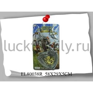 НАБОР ОРУЖИЯ (МЕЧ+ЩИТ+МАСКА) НА КАРТ. (РУСС. УП.) 58*29*5СМ в кор.2*36шт ― Luckfamily.ru