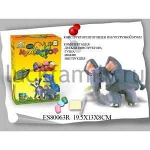 КОНСТРУКТОР (ИЗГОТОВЛЕН ИЗ КУКУРУЗНОЙ МУКИ) В РУСС. КОР. 19*13*8СМ в кор.2*48шт ― Luckfamily.ru