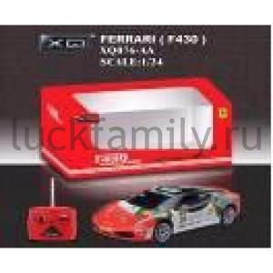 МАШИНА Р/У "FERRARI F430 CHALLENGE" 1:24, СО СВЕТОМ В КОР. в кор.12шт ― Luckfamily.ru