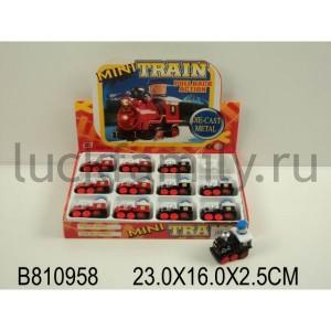 ПАРОВОЗ МЕТАЛЛ. ИНЕРЦ. С ФИГУРКОЙ, ЦВЕТ В АССОРТ. P330D В ДИСПЛЕЕ 23*16*3СМ УП-12ШТ в кор.2*18уп ― Luckfamily.ru
