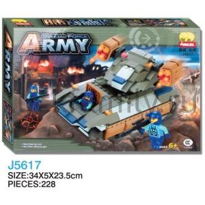 КОНСТРУКТОР ПЛАСТ. ВОЕННАЯ ТЕХНИКА С ФИГУРКОЙ, 269ДЕТ. В КОР. 35*5*24СМ в кор.2*18шт ― Luckfamily.ru