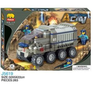 КОНСТРУКТОР ПЛАСТ. ВОЕННАЯ ТЕХНИКА С ФИГУРКОЙ, 271ДЕТ. В КОР. 32*5*22СМ в кор.2*18шт ― Luckfamily.ru