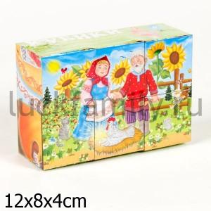 КУБИКИ  В КАРТИНКАХ 37 ПО МОТИВАМ СКАЗОК  в полиэт. уп.32шт ― Luckfamily.ru