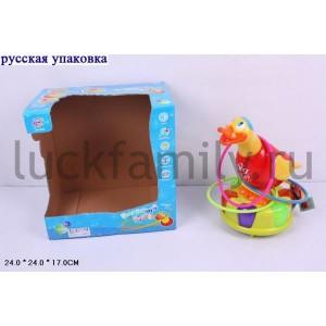 ИГРУШКА "ВЕСЕЛЫЙ ГУСЬ" НА БАТ. СВЕТ+ЗВУК, КРУТИТ ОБРУЧИ НА ШЕЕ 9156 В РУСС. КОР. в кор.2*12шт ― Luckfamily.ru