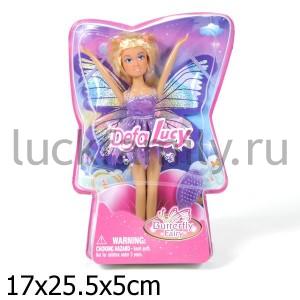 КУКЛА С КРЫЛЬЯМИ, С АКСЕСС., В АССОРТ. В ПЛАСТ. КОР. 22СМ в кор.2*48шт ― Luckfamily.ru