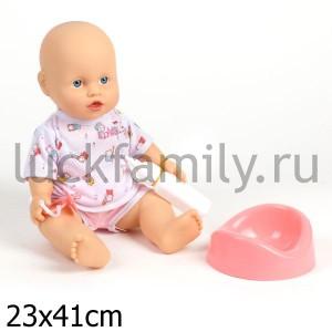 ПУПС "КАРАПУЗ" ПЬЕТ И ПИСАЕТ, С АКСЕСС. В ПАК. 30СМ в кор.2*12шт ― Luckfamily.ru