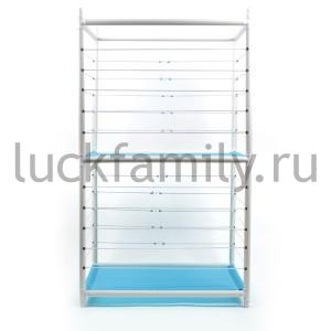 СТОЙКА ДЛЯ МЯЧЕЙ ДВУХЯРУСНАЯ, 80*60СМ, ВЫСОТА 138СМ В ПАК. в кор.6шт ― Luckfamily.ru