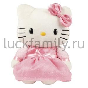 МЯГКАЯ ИГРУШКА "МУЛЬТИ-ПУЛЬТИ" HELLO KITTY, РУСС. ЧИП В ДИСПЛЕЕ 14СМ УП-12ШТ в кор.6уп ― Luckfamily.ru
