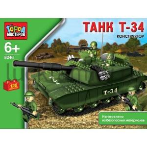 КОНСТРУКТОР ПЛАСТ. "ГОРОД МАСТЕРОВ" "ТАНК" 120ДЕТ. В РУСС. КОР. в кор.6шт ― Luckfamily.ru