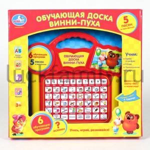 ИГРУШКА "УМКА" "ОБУЧАЮЩАЯ ДОСКА ВИННИ-ПУХА" НА БАТ. РУССИФИЦ., 6 ПРОГРАММ В РУСС. КОР. в кор.3*12шт ― Luckfamily.ru