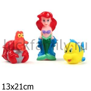 НАБОР ДЛЯ КУПАНИЯ "ИГРАЕМ ВМЕСТЕ" DISNEY (АРИЭЛЬ+СЕБАСТЬЯН+ФЛАУНДЕР) В СЕТКЕ (РУСС. УП) в кор.6*12шт ― Luckfamily.ru