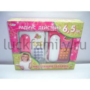 НАБОР ИЗ 2-Х ТЕЛЕФОНОВ "ИГРАЕМ ВМЕСТЕ" НА БАТ. СВЕТ+ЗВУК 1030 В КОР. 28*25СМ в кор.2*18шт ― Luckfamily.ru