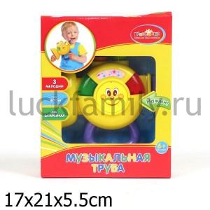 ИГРУШКА "УЛЫБКА" "ИГРАЕМ ВМЕСТЕ" НА БАТ. СО СВЕТОМ И ЗВУКОМ В РУСС. КОР. в кор.2*24шт ― Luckfamily.ru