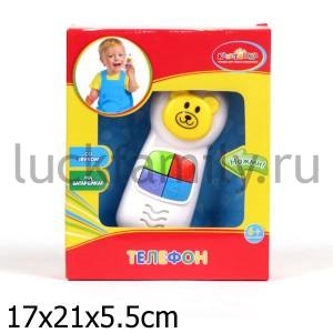 ИГРУШКА "ТЕЛЕФОН" "ИГРАЕМ ВМЕСТЕ" НА БАТ. ОЗВУЧ. В РУСС. КОР. в кор.2*24шт ― Luckfamily.ru