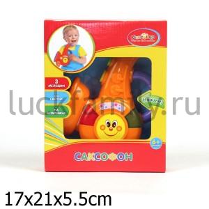 ИГРУШКА "САКСОФОН" "ИГРАЕМ ВМЕСТЕ" НА БАТ. СО СВЕТОМ И ЗВУКОМ В РУСС. КОР. в кор.2*24шт ― Luckfamily.ru