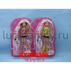 КУКЛА С АКСЕСС., В АССОРТ. НА КАРТ. (РУСС. УП.) 19*5*32СМ в кор.2*24шт ― Luckfamily.ru