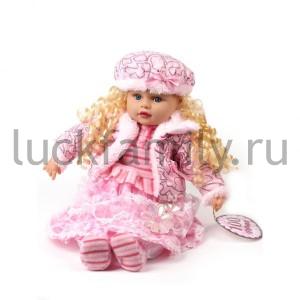 КУКЛА ВИНИЛ ОЗВУЧ., ГОВОРИТ 100 ФРАЗ В ПЛАСТ. СУМКЕ 45СМ в кор.16шт ― Luckfamily.ru