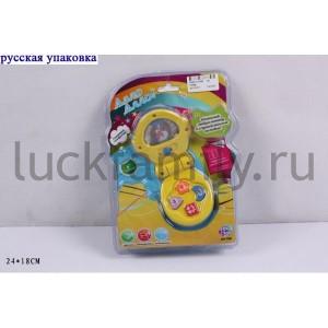 СОТОВЫЙ ТЕЛЕФОН ОЗВУЧ., РУССИФИЦ., ЦВЕТ В АССОРТ. 7099B В ПЛАСТ. (РУСС. УП.) 24*18СМ в кор.2*48шт ― Luckfamily.ru