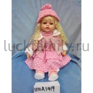 КУКЛА ВИНИЛ ОЗВУЧ., ГОВОРИТ 100 ФРАЗ В ПАК. 45СМ в кор.48шт ― Luckfamily.ru