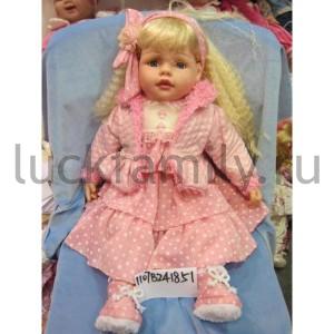 КУКЛА ВИНИЛ ОЗВУЧ., РУСС. ЧИП, ГОВОРИТ 100 ФРАЗ В ПАК. 60СМ в кор.12шт ― Luckfamily.ru