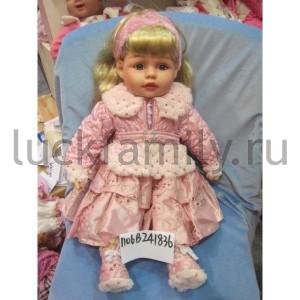 КУКЛА ВИНИЛ ОЗВУЧ., РУСС. ЧИП, ГОВОРИТ 100 ФРАЗ В ПАК. 60СМ в кор.12шт ― Luckfamily.ru