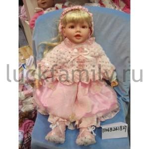 КУКЛА ВИНИЛ ОЗВУЧ., РУСС. ЧИП, ГОВОРИТ 100 ФРАЗ В ПАК. 60СМ в кор.12шт ― Luckfamily.ru