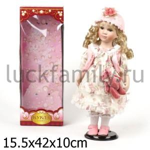 КУКЛА ФАРФОРОВАЯ 40СМ В БАЛЬНОМ ПЛАТЬЕ В РУСС. КОР. в кор.12шт ― Luckfamily.ru