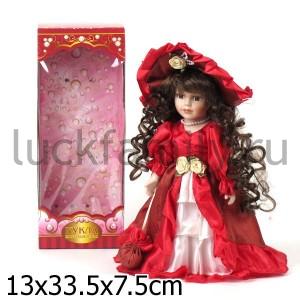 КУКЛА ФАРФОР 30СМ В РУСС. КОР. в кор.24шт ― Luckfamily.ru