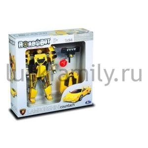 РОБОТ-ТРАНСФОРМЕР "GALAXY DEFENDER" 1:24 LAMBORHNINI СО СВЕТОМ В КОР. в кор.18шт ― Luckfamily.ru
