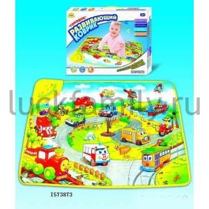 ДЕТСКИЙ ИГРОВОЙ КОВРИК НА БАТ. СВЕТ+ЗВУК, РУССИФИЦ. В РУСС. КОР. 50*70*3СМ в кор.2*18шт ― Luckfamily.ru