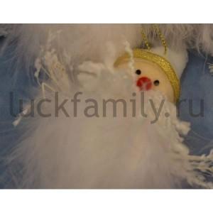 НОВОГОДНЕЕ УКРАШЕНИЕ ПОДВЕСКА СНЕГОВИК 12СМ, ЦВЕТ БЕЛЫЙ В ПАК. в кор.200шт ― Luckfamily.ru
