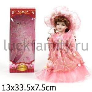 КУКЛА ФАРФОР 30СМ В РУСС. КОР. в кор.24шт ― Luckfamily.ru