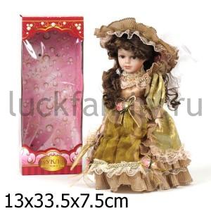 КУКЛА ФАРФОР 30СМ В РУСС. КОР. в кор.24шт ― Luckfamily.ru