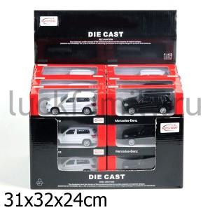 МАШИНА МЕТАЛЛ. RASTAR 1:43 MERCEDES GLK, ЦВЕТ В АССОРТ. В КОР. УП-24ШТ в кор.3уп ― Luckfamily.ru
